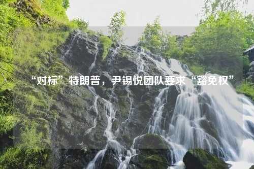 “对标”特朗普，尹锡悦团队要求“豁免权”