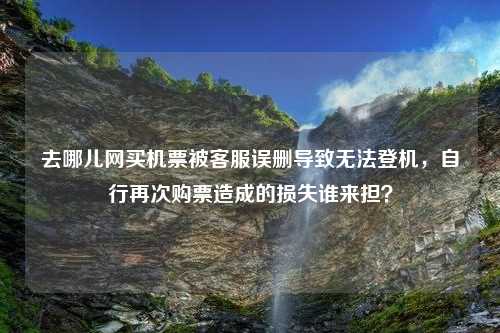 去哪儿网买机票被客服误删导致无法登机，自行再次购票造成的损失谁来担？