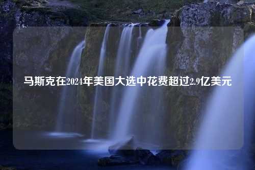 马斯克在2024年美国大选中花费超过2.9亿美元