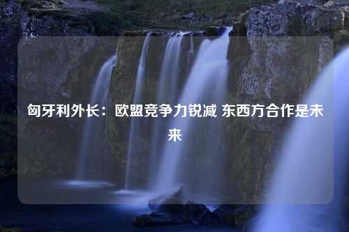 匈牙利外长：欧盟竞争力锐减 东西方合作是未来