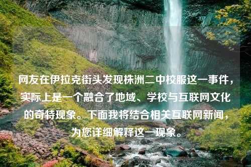 网友在伊拉克街头发现株洲二中校服这一事件，实际上是一个融合了地域、学校与互联网文化的奇特现象。下面我将结合相关互联网新闻，为您详细解释这一现象。